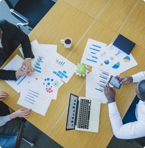 business-scene-top-view